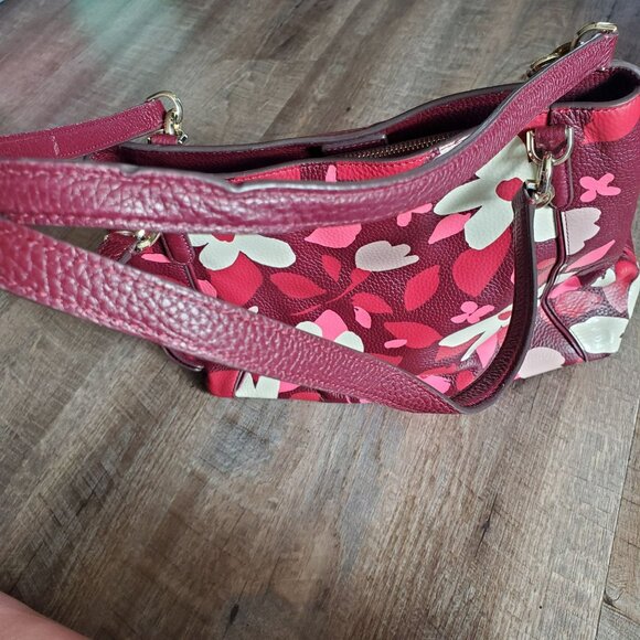 Kate Spade Jackson Forest Floral Pink White Burgundy wkru7017 - Picture 9 of 11